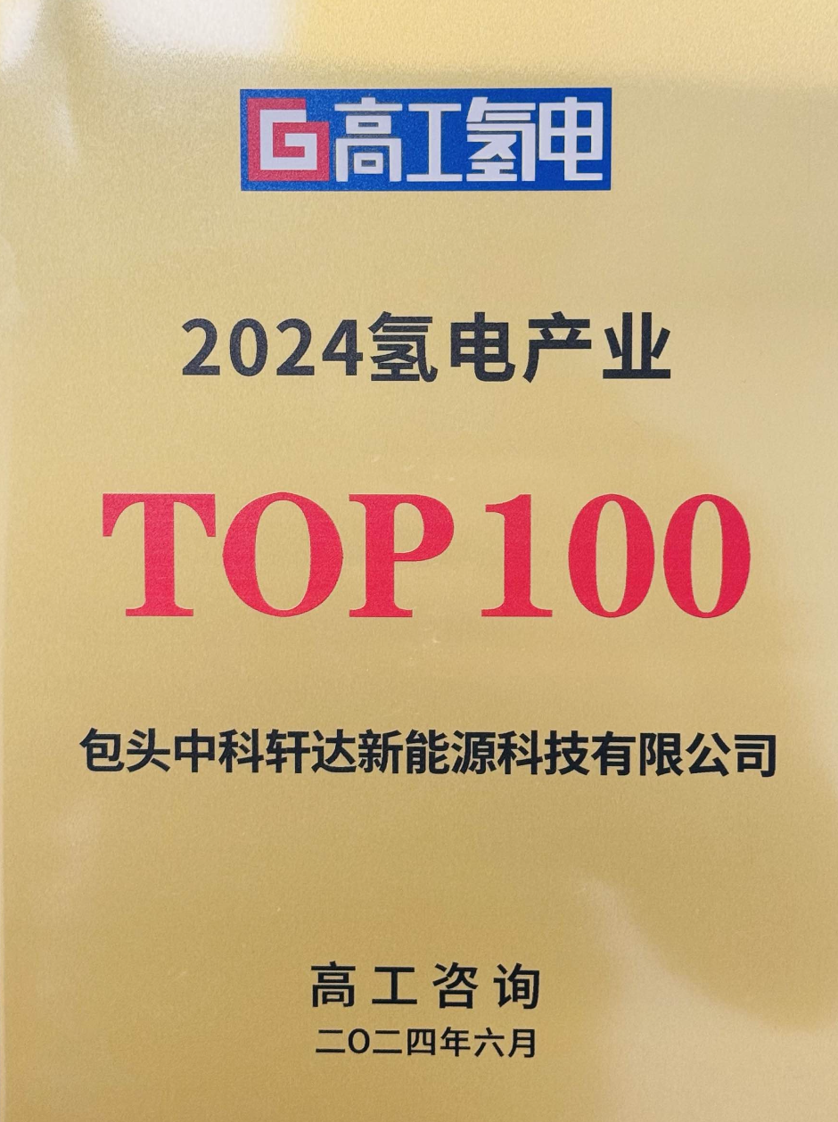 2024氫電產(chǎn)業(yè)TOP100
